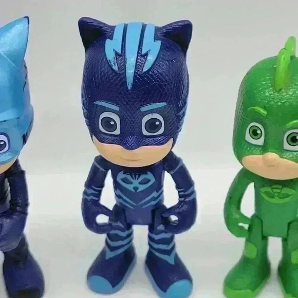 Lot of Six PJ Masks Figures Toys Cat Boys Just Play - Picture 3 of 12
